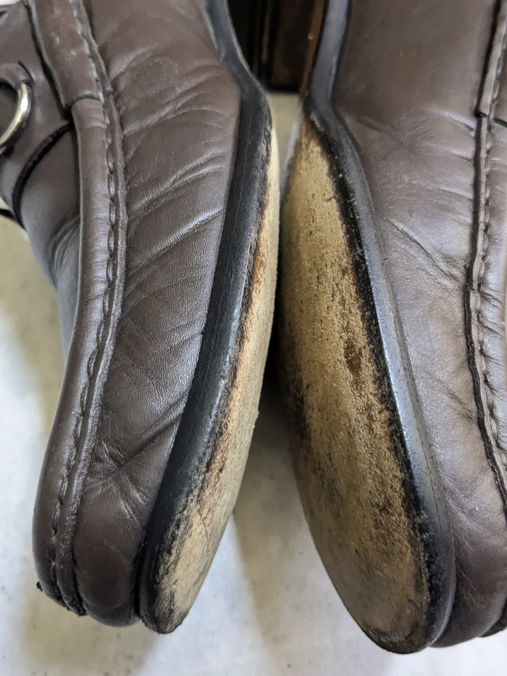 Gucci Horsebit Loafers Brown Leather Men 10.5 43.5
